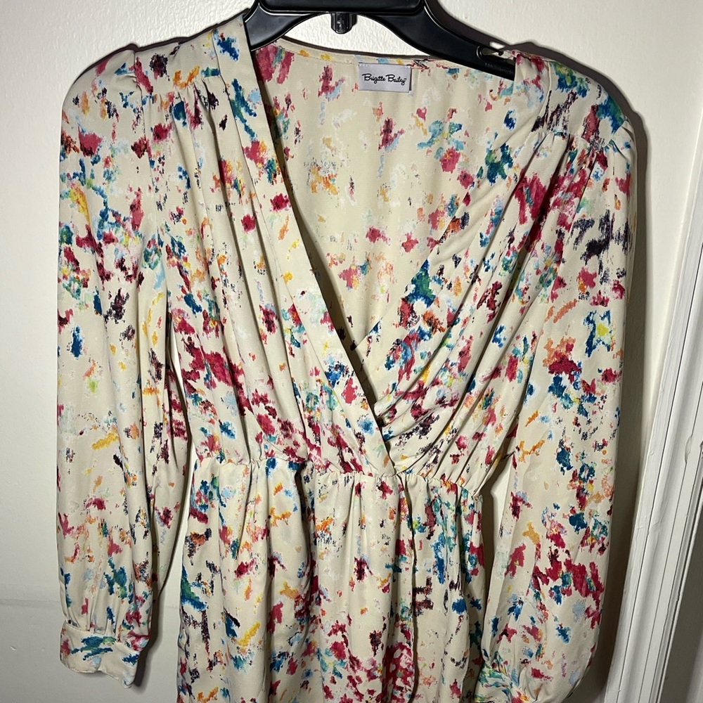 Womens floral wrap dress